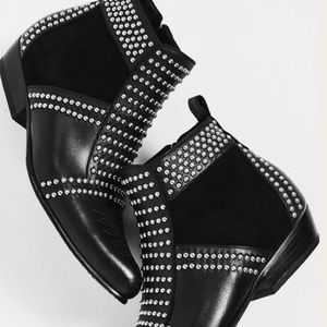 Anine Bing Charlie Silver Stud boots, size 37